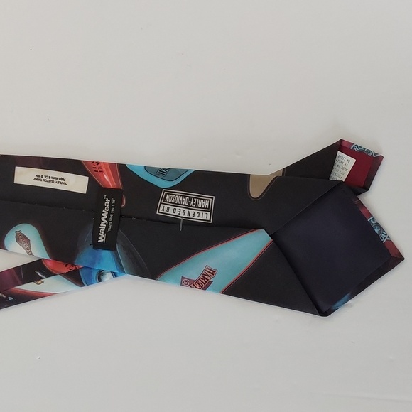 Harley Davidson Necktie Colorful Motorcycle Tanks Mens Tie  Sz.58' - Picture 4 of 6